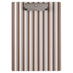 Porte-bloc Bandes de bonbons brun et blanc chocolat