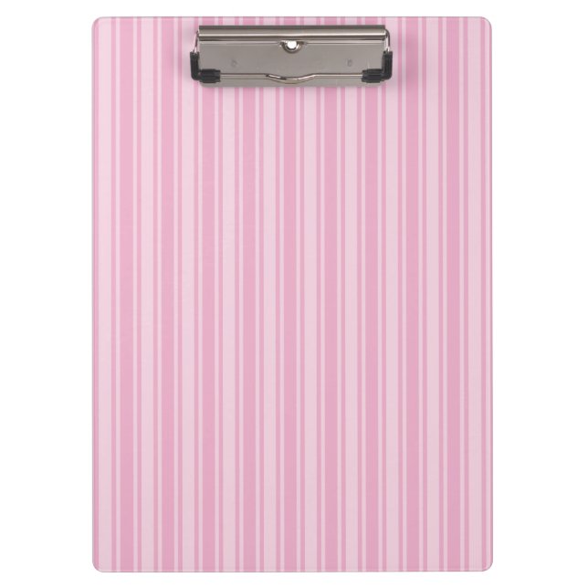 Porte-bloc Bandes de bonbons rose pâle (Devant)