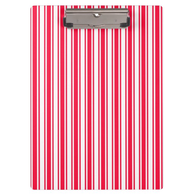 Porte-bloc Bandes de bonbons rouges et blancs (Devant)