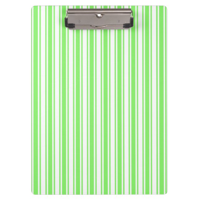 Porte-bloc Bandes de bonbons vert et blanc de chaux (Devant)