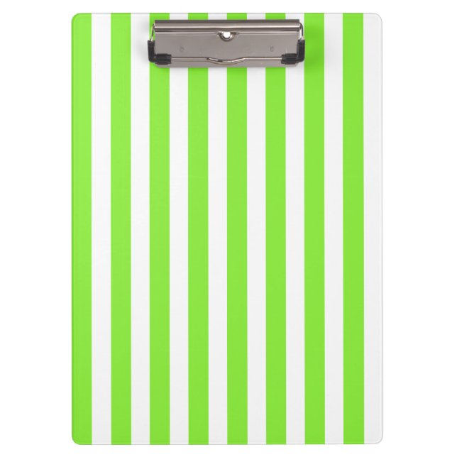 Porte-bloc Bandes de bonbons vert et blanc de chaux (Devant)