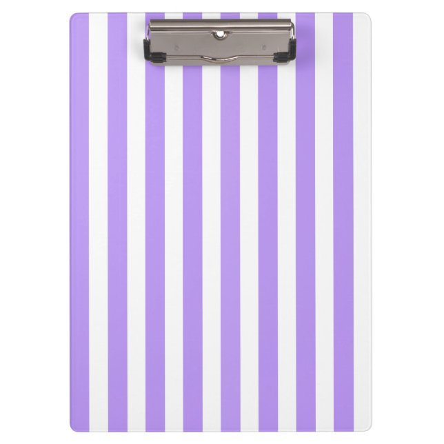 Porte-bloc Bandes de bonbons violettes et blanches (Devant)
