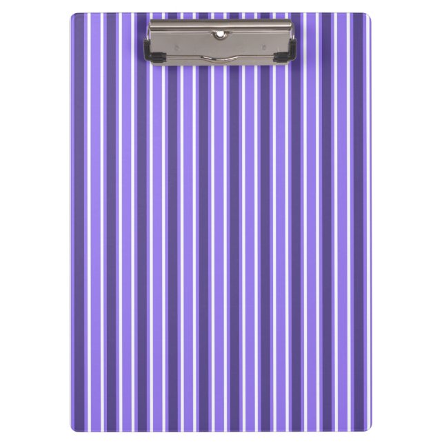 Porte-bloc Bandes de bonbons violettes et blanches (Devant)
