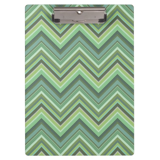 Porte-bloc Bandes de zigzag vert olive (Devant)