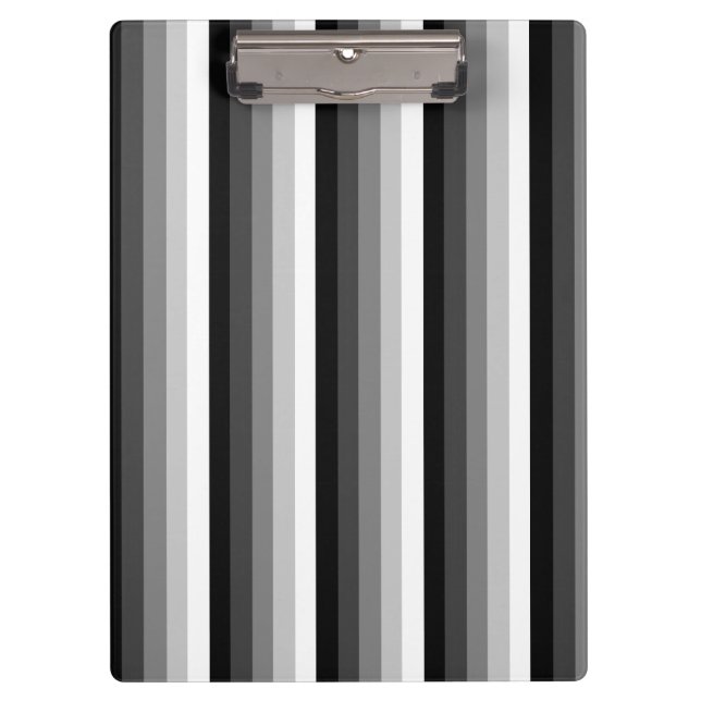 Porte-bloc Bandes d'ombre noir et blanc (Devant)