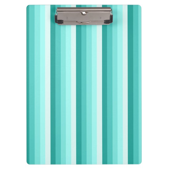Porte-bloc Bandes d'ombre turquoise (Devant)