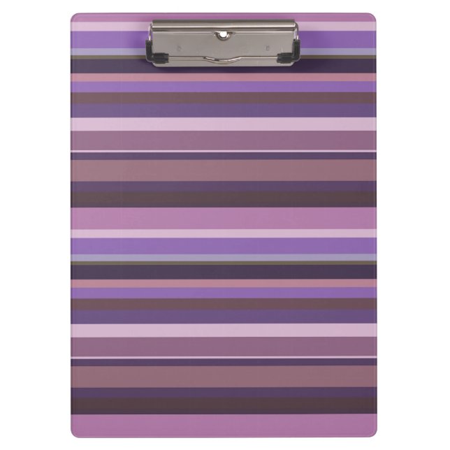 Porte-bloc Bandes horizontales mauves (Devant)