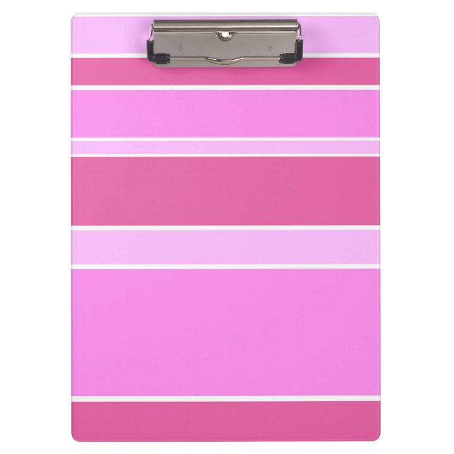 Porte-bloc Bandes roses (Devant)