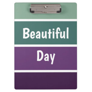 Porte-bloc Bandes Vertes Et Violettes