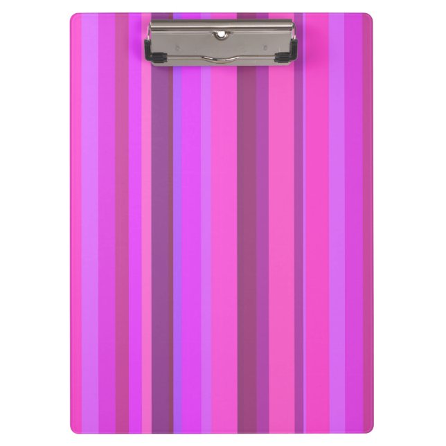 Porte-bloc Bandes verticales roses (Devant)