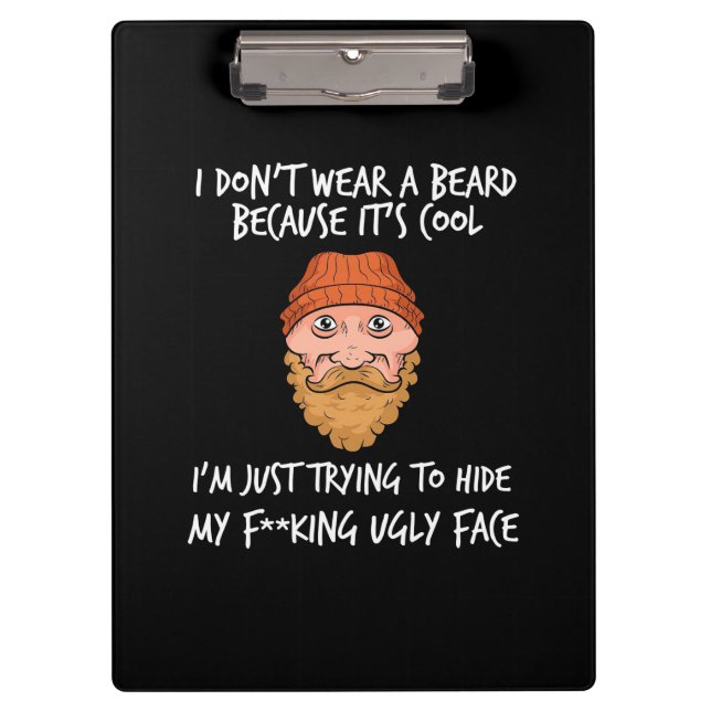 Porte-bloc Barbe Il Est Cool (Devant)