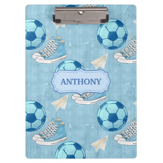 Porte-bloc Baskets et football de retour à l'école (Devant)