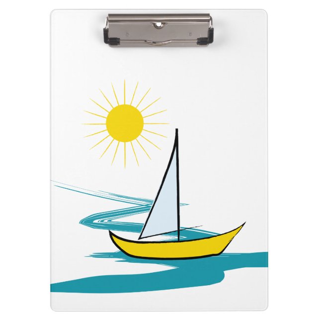 Porte-bloc Bateau à voilier simple (Devant)