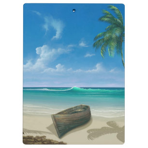 Porte-bloc Bateau Tropical Island Beach Paradise