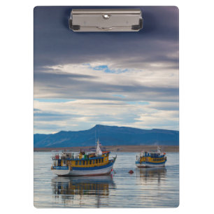 Porte-bloc Bateaux de tourisme sur la baie de Seno Ultima Esp