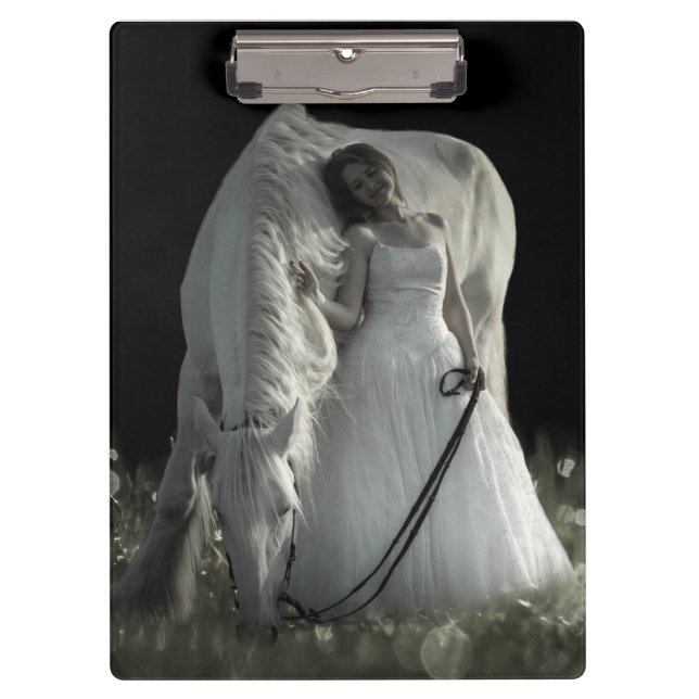 Porte-bloc Beau Cheval Blanc (Devant)