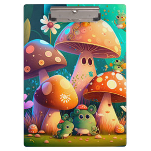 Porte-bloc Beaux champignons mignons