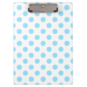 Porte-bloc Bébé pois bleu et blanc