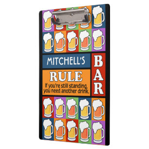 Porte-bloc BEER Bar Pop Art NOM PERSONNALISÉ porte - bloc