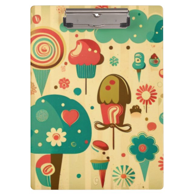 Porte-bloc Belle glace vintage rétro (Devant)