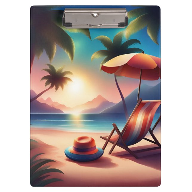Porte-bloc belle plage (Devant)