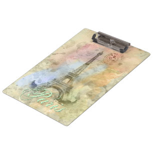 Porte-bloc Belle tour Eiffel vintage à la mode