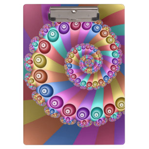 Porte-bloc Belles couleurs arc-en-ciel Art fractal Abstrait