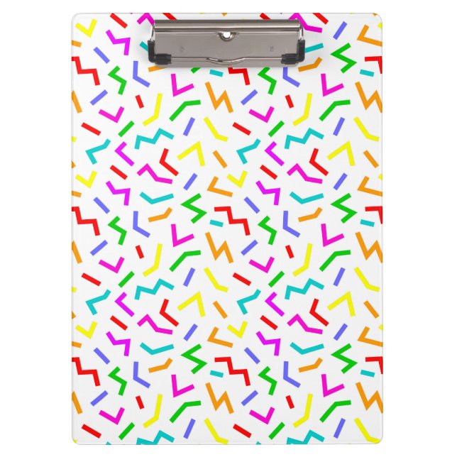 Porte-bloc Belles lignes colorées motif (Devant)