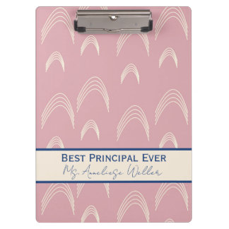 Porte-bloc Best Principal Ever Personalized Boho Rainbow