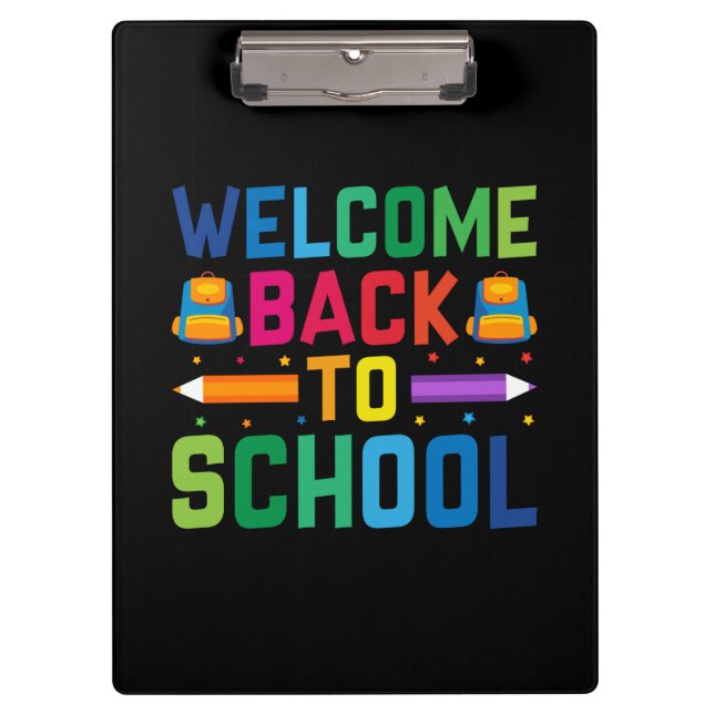 Porte-bloc Bienvenue À L'École (Devant)