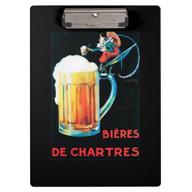 Porte-bloc Bières d'affiche promotionnelle de Chartres (Devant)