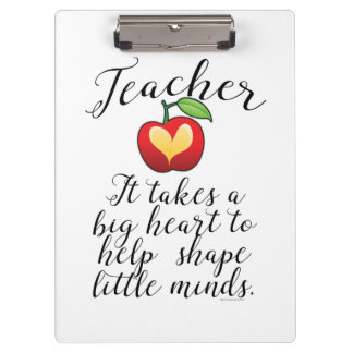 Porte-bloc Big Heart To Help Shape Little Minds
