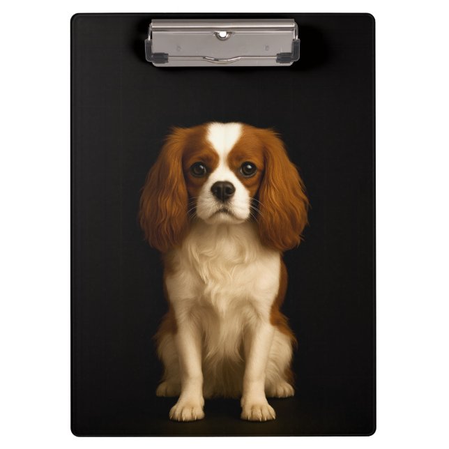 Porte-bloc Black 4 Luxe Clipboard, Sweet Cavalier Spaniel (Devant)