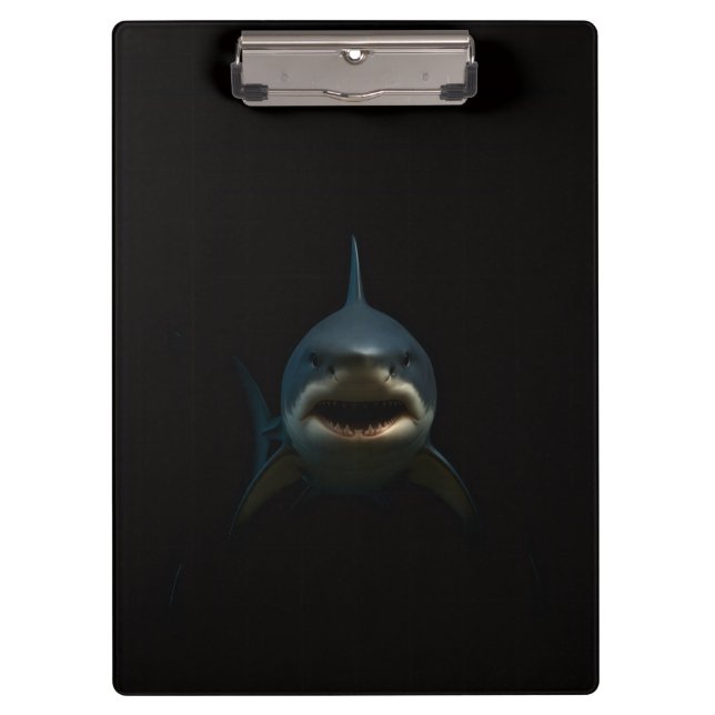 Porte-bloc Black 4 Luxe, Grand requin blanc (Devant)