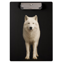 Porte-bloc Black 4 Luxe, Loup Arctique Ivoire