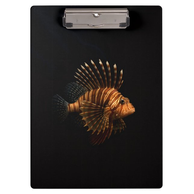 Porte-bloc Black 4 Luxe, Poisson-lion rouge (Devant)