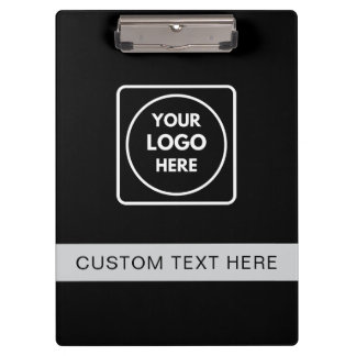 Porte-bloc Black Silver Logo Text Pro clipboard