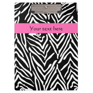 Porte-bloc Black, White and Hot Pink Zebra