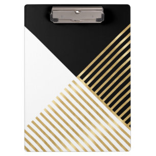 Porte-bloc Blancs Noir Géométrique Or Grilles Design modern