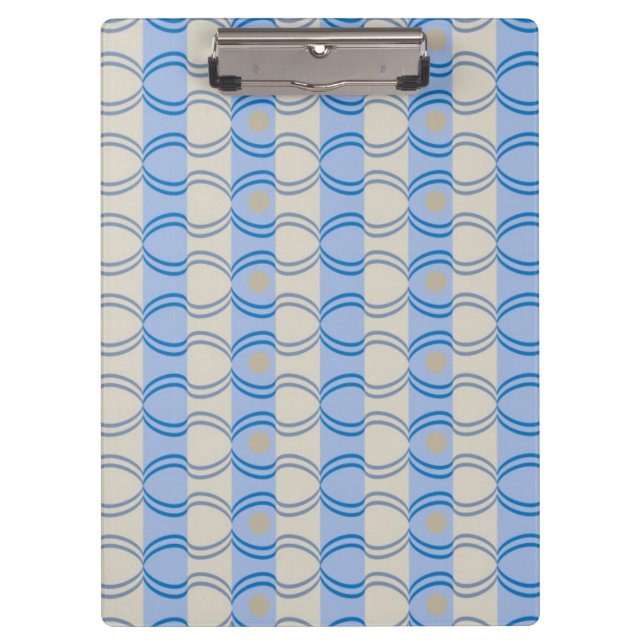 Porte-bloc Bleu courant Tan de Candystripe (Devant)