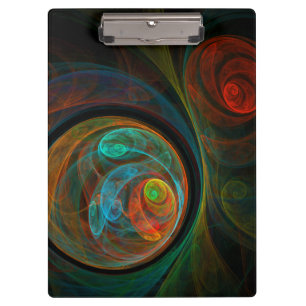 Porte-bloc Bleu de renaissance Art Abstrait