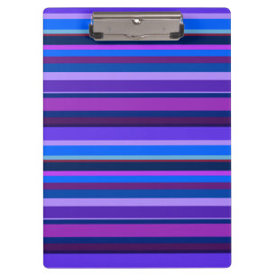 Porte-bloc Bleu et violet bandes horizontales