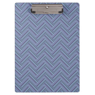 Porte-bloc Bleu gris rayures motif double tissage