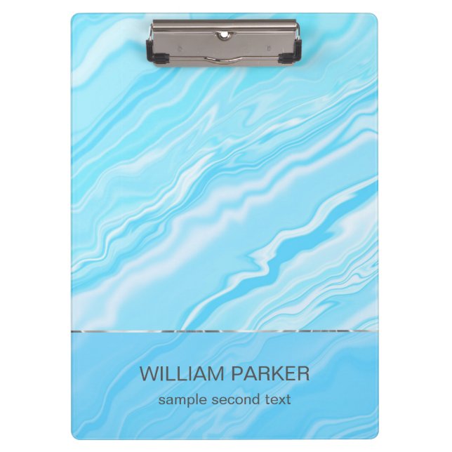 Porte-bloc Bleu marbré (Devant)