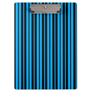 Porte-bloc Bleu Noir Grilles Verticales Design Motif