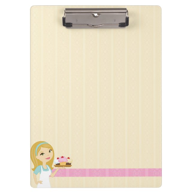 Porte-bloc Blonde Baker Cupcake D12 Porte - bloc 1 (Devant)