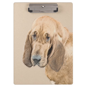 Porte-bloc Bloodhound Peinture - Joli chien d'origine art