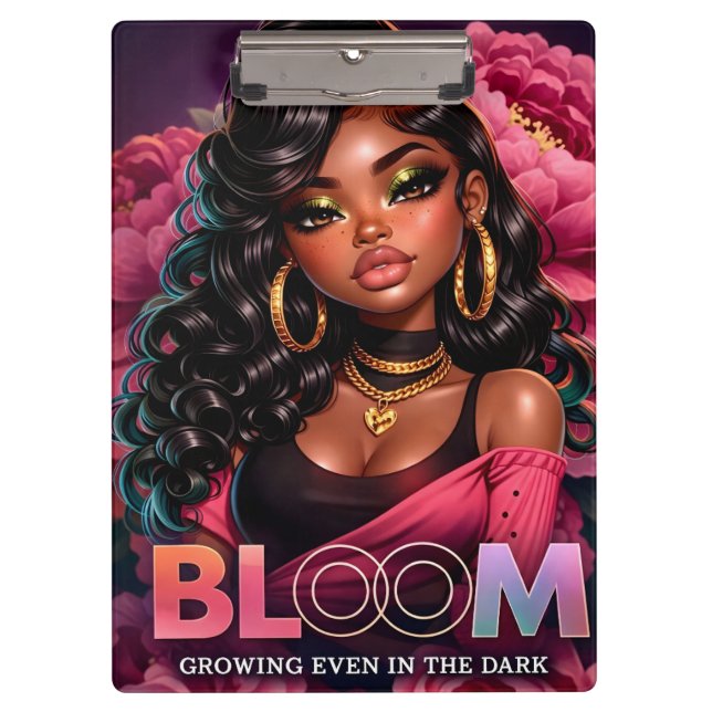Porte-bloc Bloom Clipboard – Grandissant Même dans le Noir (Devant)
