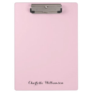Porte-bloc Blush Rose Monogramme Féminin Minimaliste Modern