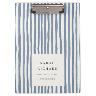 Porte-bloc Boho Chic Bleu Poussiéreux Bandes Dessinées à la M